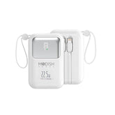 ModishOmbre Magnetic Power Bank 10000mAh with matte black finish and LED display